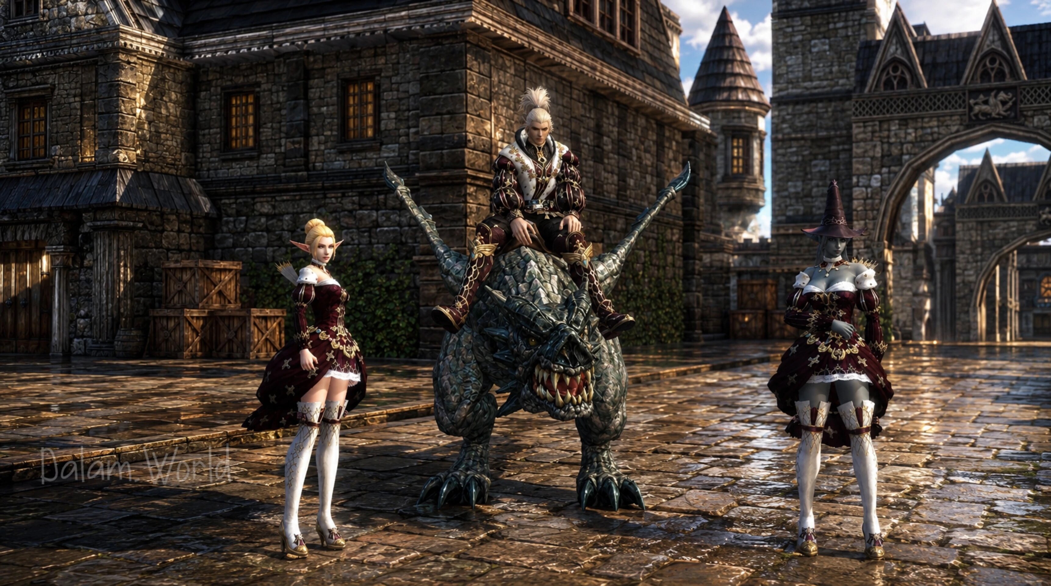 Dalam World dragon battle gameplay on Mac
